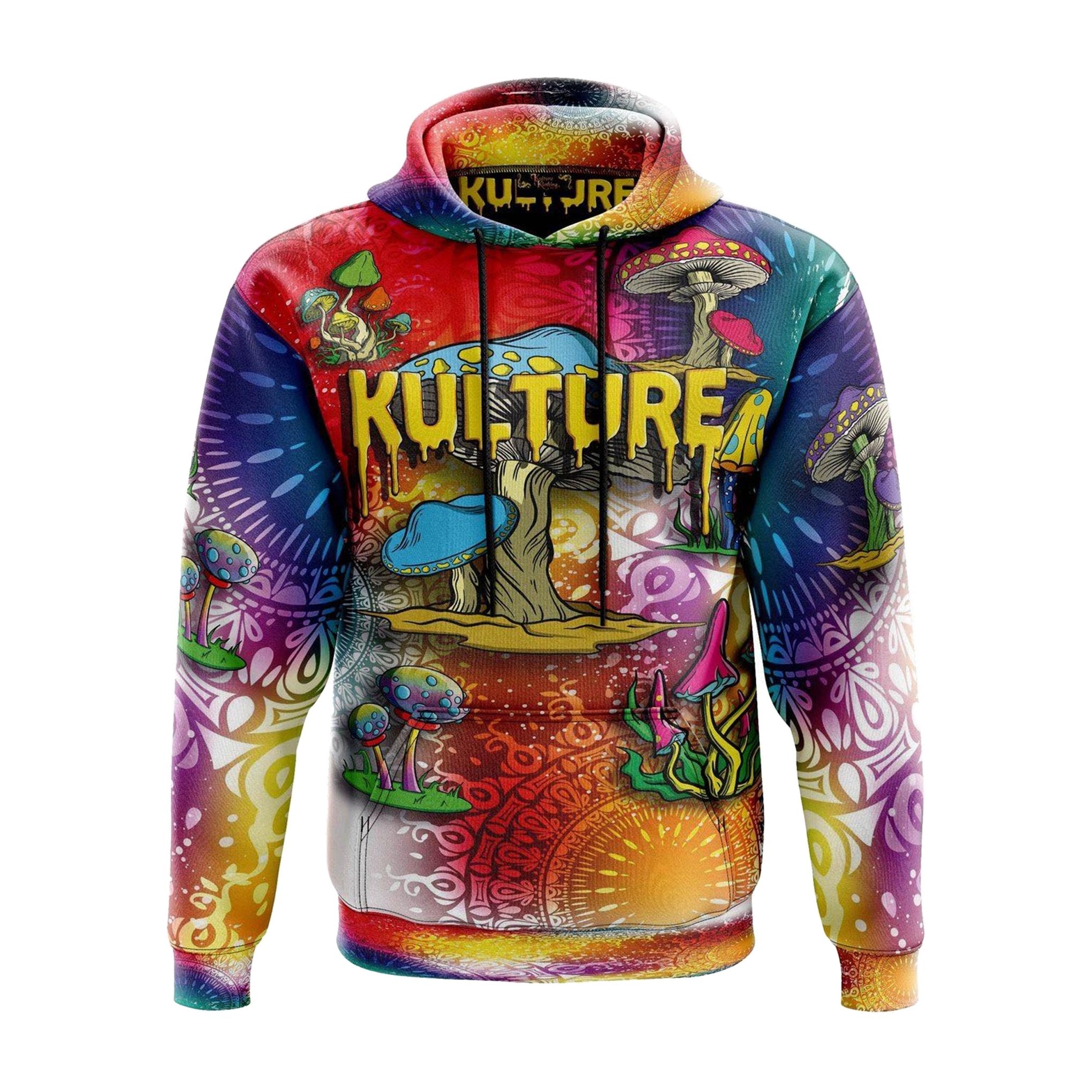Mushroom Dreams - Dye Sublimation Hoodie – Kulture Klothing Club